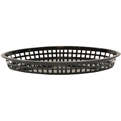 TableCraft Products 1086BK Texas Platter Oval Basket, Black