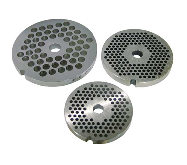 Omcan USA 11221 European Style Machine Plate - Hubless, #22, 3/16" (4.8mm), hard stainless steel