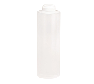 TableCraft Products 2124C-1 Clear Squeeze Bottle - 24 oz., Made in USA