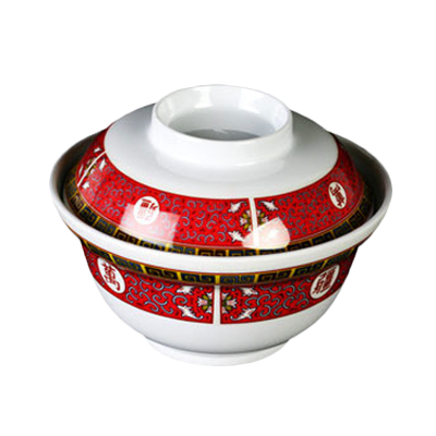 Thunder Group 3201TR Longevity 20 oz. Round Melamine Noodle Bowl