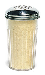Carlisle 331907 Cheese Shaker - 12 oz. SAN, Clear