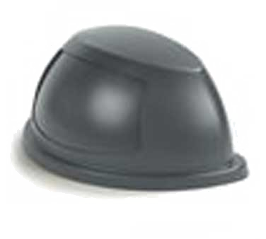 Carlisle 34302223 Centurian™ Waste Container Dome Lid (Fits 21 Gallon Half Round Containers), Plastic, Gray