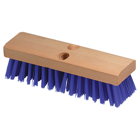 Carlisle 3617514 Flo-Pac Deck Scrub Brush Head (only), 10"L x 2-3/4"W, blue