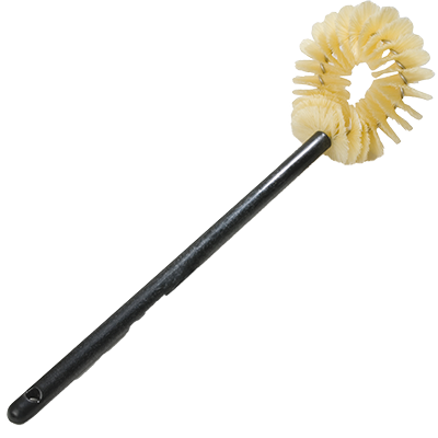 Carlisle 363300 Flo-Pac Bowl Brush, 21" long, 6"L x 4-1/2"W brush head polypropylene, standard color