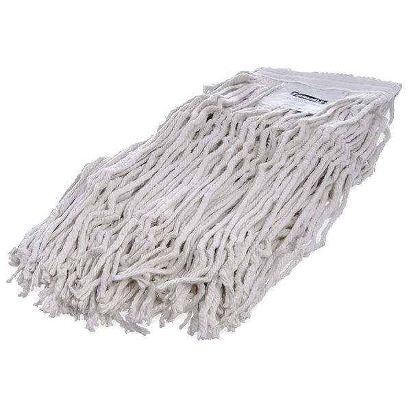 Carlisle 369824B00 Flo-Pac Wet Mop Head, #24, large, 4 ply, cut-end