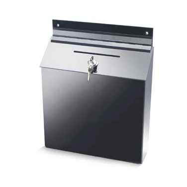Cal-Mil 388 Suggestion Box 12"Wx3 1/2"Dx15"H, Black