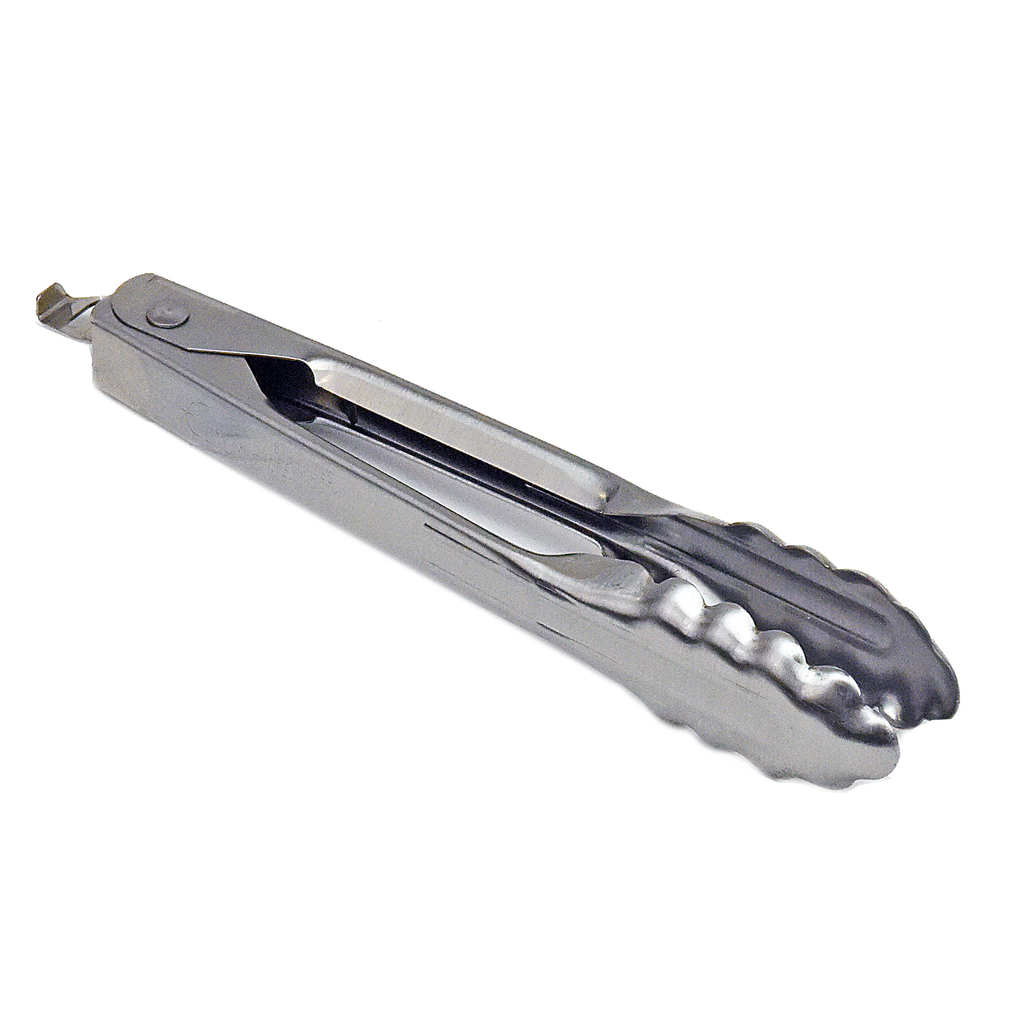 Edlund 4407HDL Heavy-Duty 7" Scallop Utility Tongs with Lock