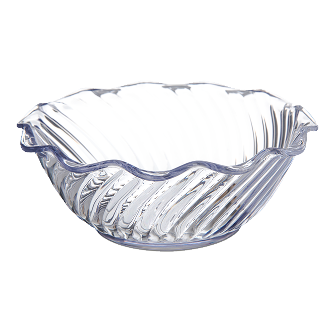 Carlisle 453307 Clear 13 Oz. Tulip Bowl, Polycarbonate