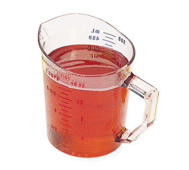 Cambro 50MCCW135 Measure Cup 1 Pint, Plastic Clear, NSF