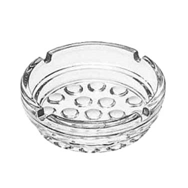 Libbey 5154 Ash Tray, 4" diameter, clear glass, 3 dz Per Case