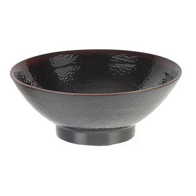 Thunder Group 5770TM Tenmoku Black 24 oz. Round Melamine Soup Bowl, NSF