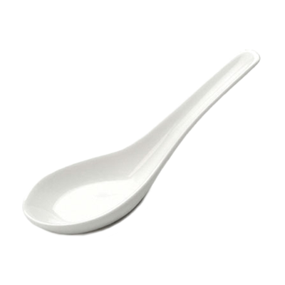 Thunder Group 7003W .75 oz. Melamine Chinese / Asian Wonton Soup Spoon