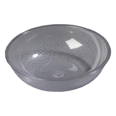Carlisle 721007 Salad Bowl, 3 qt., 10" dia., round, polycarbonate, clear, NSF