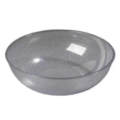Carlisle 721807 Salad Bowl, 18 qt., 18" dia., round, polycarbonate, clear, NSF