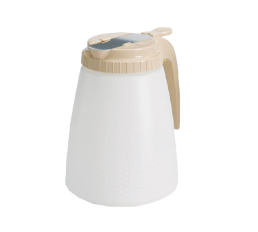 TableCraft Products 748A All-Purpose Dispenser - 48 Oz., Polyethylene Jar, Almond
