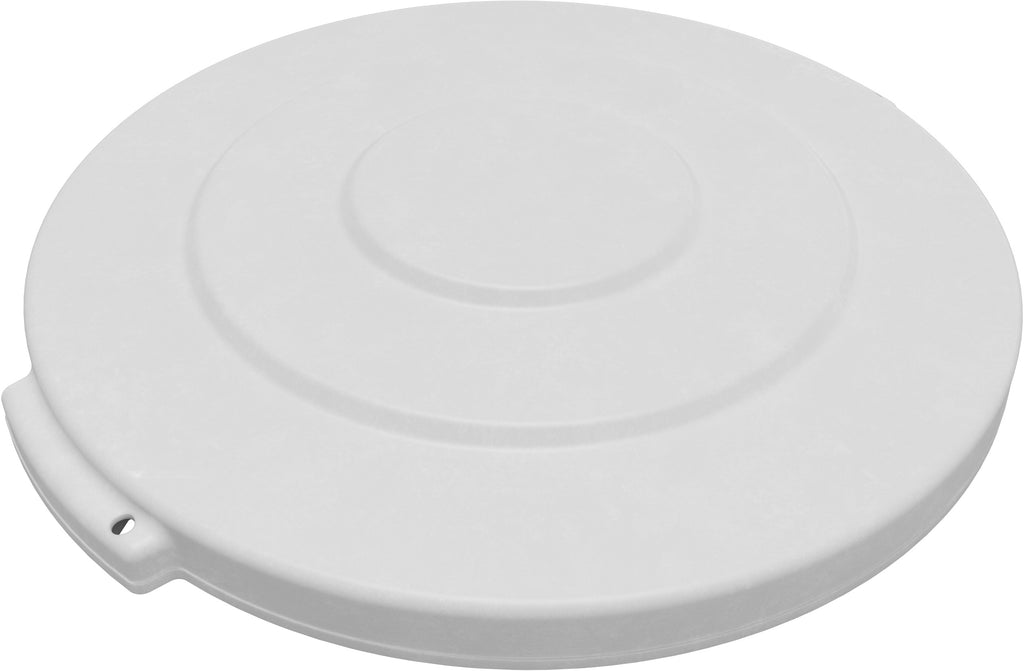 Carlisle 84102102 Bronco™ Trash Can Lid (For 20 Gallon Trash Can), Plastic, White, NSF