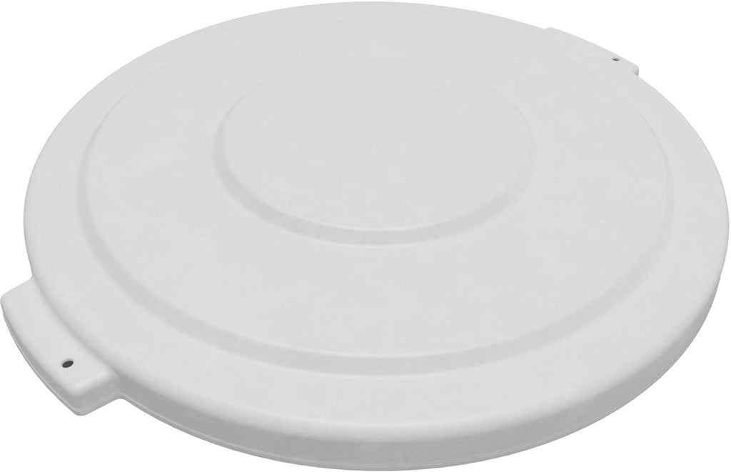 Carlisle 84104502 Bronco™ Trash Can Lid (For 44 Gallon Trash Can), Plastic White, NSF