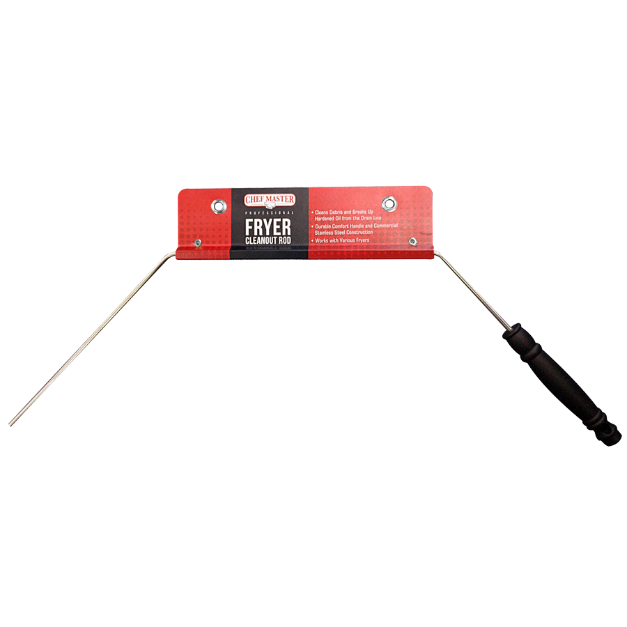 Chef Master 90055 Chef Master™ Fryer Cleanout Rod, 30", with handle, stainless steel