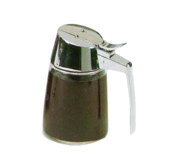 Vollrath 912 Dripcut® Syrup Server, 12 oz., glass jar, chrome plated top, Made in USA