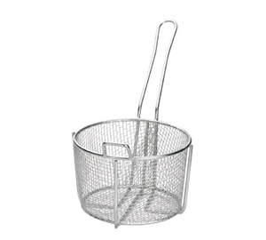 TableCraft Products 987 Cooking Basket, 8-1/4" dia. x 5"H, round, stainless steel