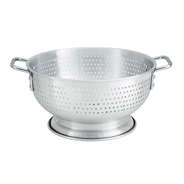 Winco ALO-11BH 11 qt Aluminum Colander w/ Handles