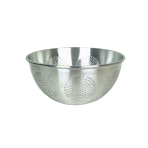 Thunder Group ALSKAC002, 15Qt Colander Rolled Edge, Perforated, Aluminum