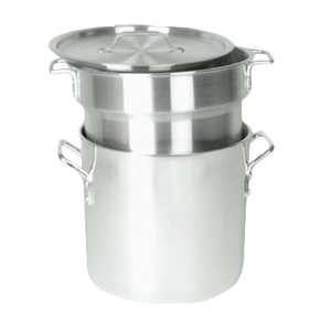 Thunder Group ALSKDB002 12-Quart Double Aluminum Boiler with Cover