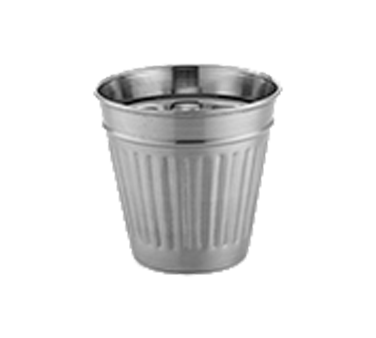 American Metalcraft OSCAR Mini Table Top Trash Can 14 oz 3-3/4" dia x 3-1/2"H