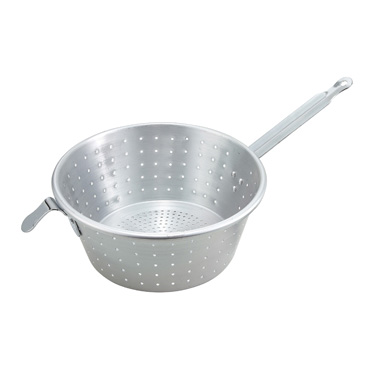 Winco ASS-09 Spaghetti Strainer, 9" dia., round, aluminum