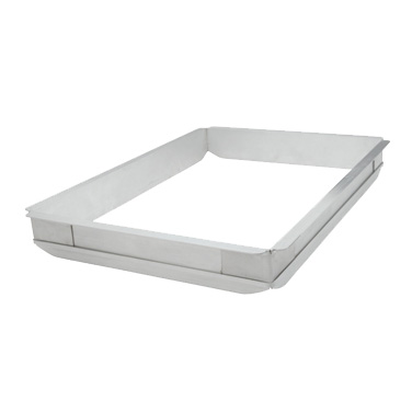 Winco AXPE-1 Sheet Pan Extender, full size, 18" x 26" x 2", flat top edges, hand wash only, aluminum