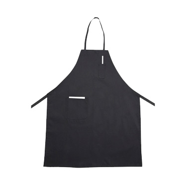 Winco BA-PBK Signature Chef Apron 33" x 26" (Full-Length with 2-Pockets), Black