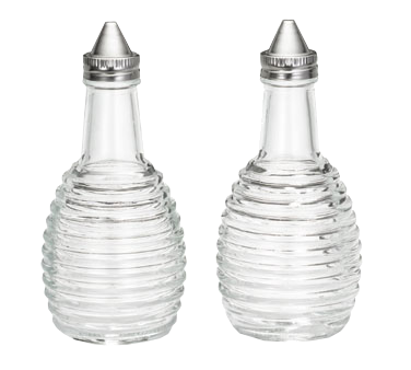 TableCraft Products BH3 Beehive Collection™ Oil/Vinegar Dispensers - 6 oz., Clear Glass