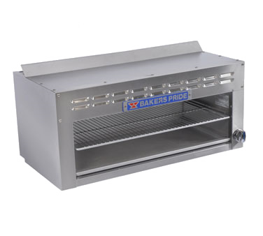 Bakers Pride BPCMI-36 Restaurant Series Cheesemelter, gas, 36" wide, (1) infrared burner, manual control with pilot, 5,000 BTU