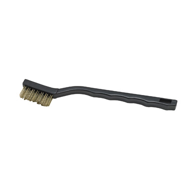 Winco BR-7B 7" Toothbrush Style Utility Brush with Brass Bristles