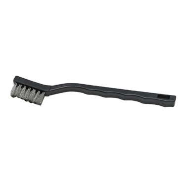 Winco BR-7S 7" Toothbrush Style Utility Brush with Stainless Steel Bristles