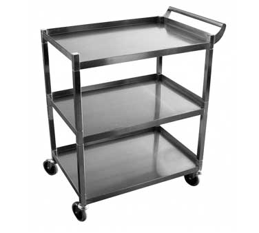 GSW USA C-31K Bus Cart, small, 3-tier, 26-1/2"W x 15-1/2"D x 35-1/4"H