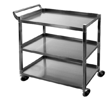 GSW USA C-32K Bus Cart, small, 3-tier, 29-1/2"W x 18"D x 35-1/4"H