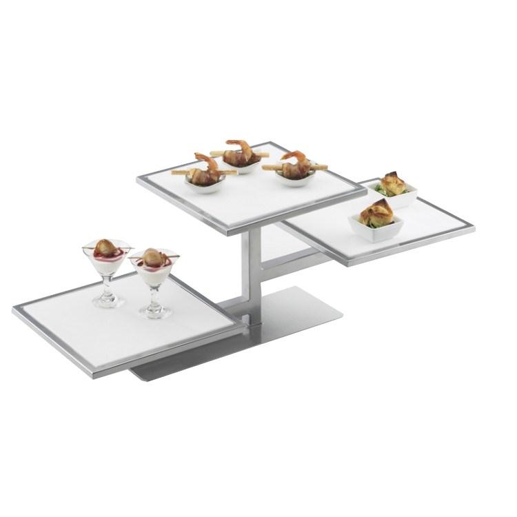 Cal-Mil 1128-1212-15 Frame Riser Shelf For 1140 Riser - White Corian