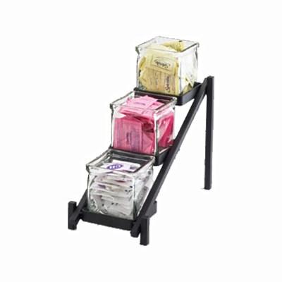 Cal-Mil 1149-13 3 Tier Jar Display - Glass Jars, Black