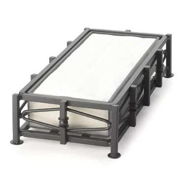 Cal-Mil 1253 Iron Collection Condiment & Cutlery Holder with Removable Inner Body, Black