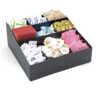 Cal-Mil 1260 Condiment Organizer with (9) Bins, Black