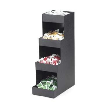 Cal-Mil 1261 Condiment Organizer with (4) Bins, Black