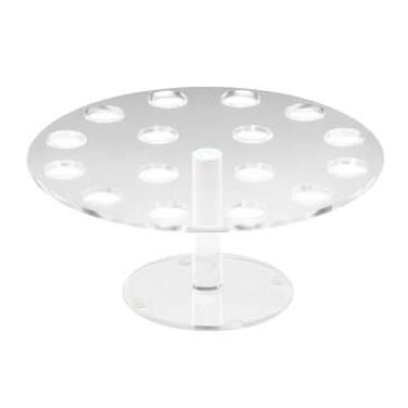 Cal-Mil 1265 Clear Acrylic Cone Pedestal, 12"D X 7"H
