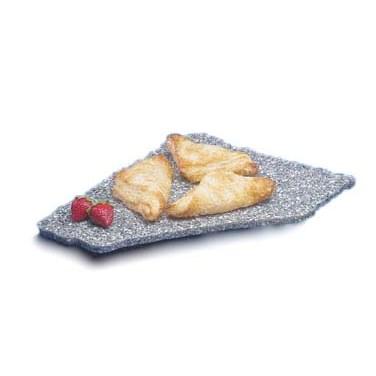 Cal-Mil 127-31 X-Stone Display Tray - 12"D x 15"W, Plastic, Black Ice