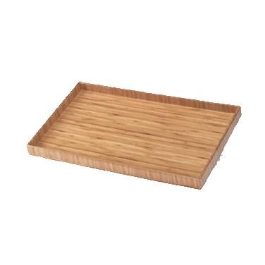 Cal-Mil 1367-12-60 Rectangular Tray, 19.75"W X 11.75"D, Rectangular, Bamboo