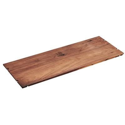 Cal-Mil 1435-1248-78 Rectangular Shelf For Mid-Century Display Risers - 48"W X 12"D, Walnut