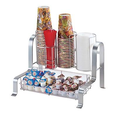 Cal-Mil 1594-74 Silver Soho Condiment Organizer