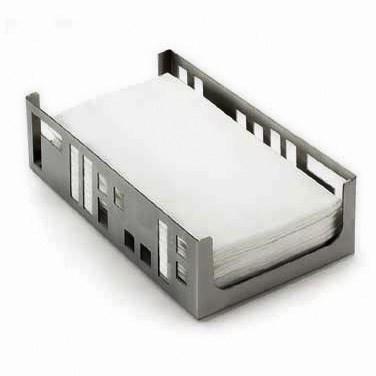 Cal-Mil 1606-55 Stainless Steel Squared Napkin Holder