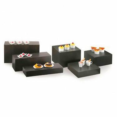 Cal-Mil 166-3-96 Midnight Bamboo Display Tray/Riser - 3"H