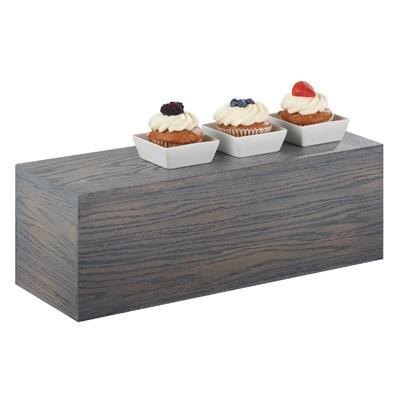 Cal-Mil 166-7-83 Ashwood Display Riser - 7"H, Oak Wood, Gray Wash